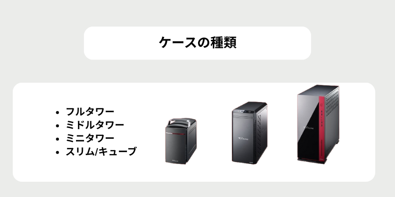 ケースの種類いろいろ~サイズや見た目で選ぼう~