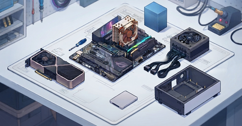 PCパーツの構成と役割を一覧で解説